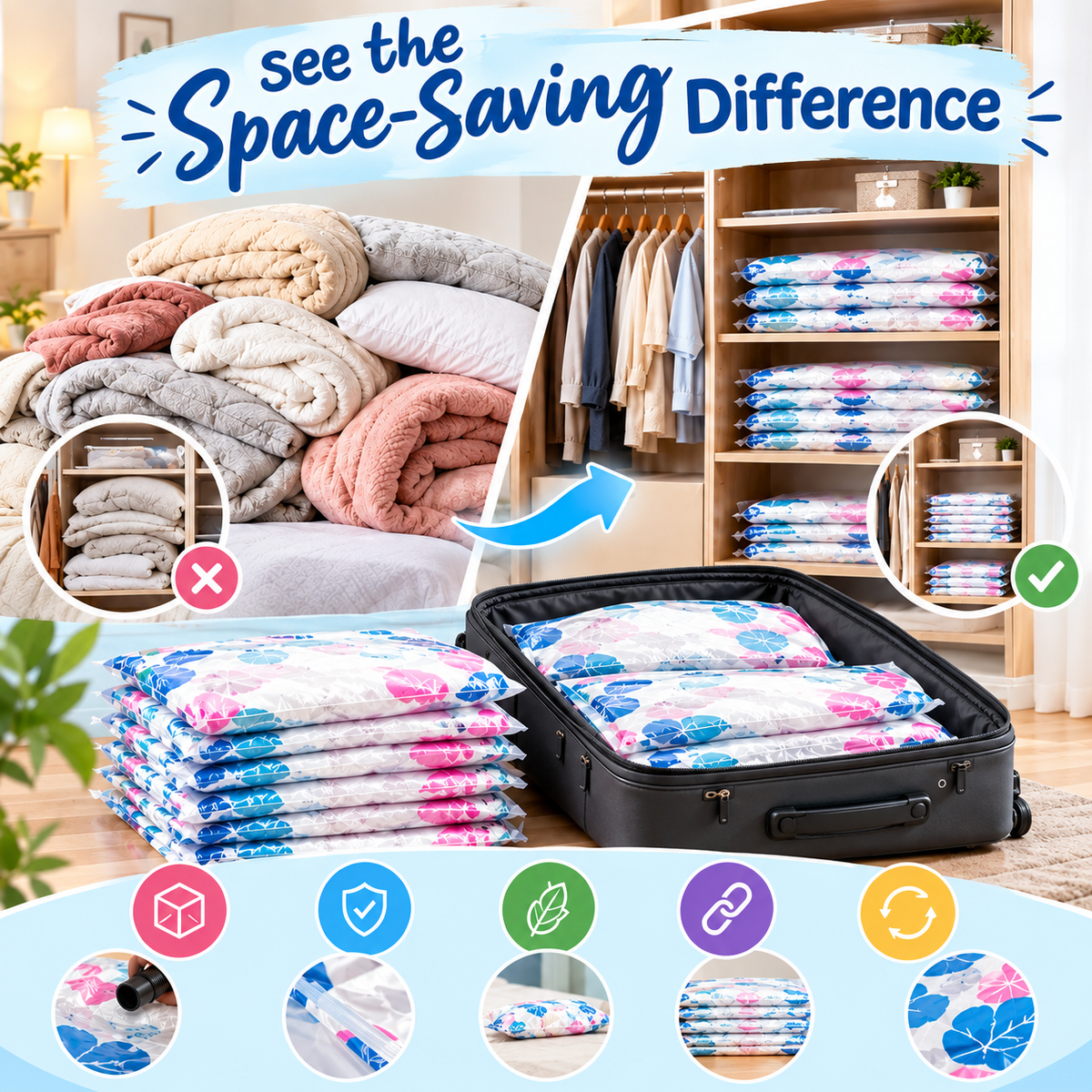 Vacuum Storage Bags — Now 50% OFF!🎁