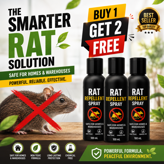 Rat Repellent Spray - Safe,Effective & Eco-friendly