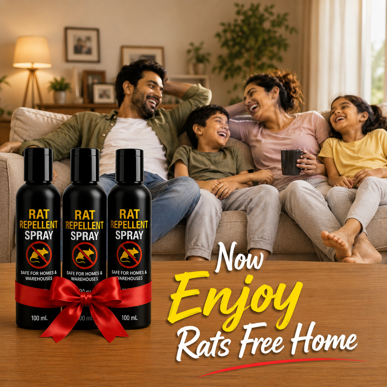 Rat Repellent Spray - Safe,Effective & Eco-friendly