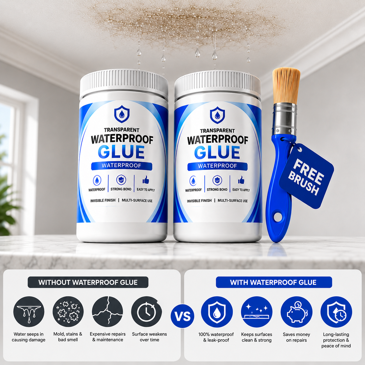 India's #1 Leak-Stopping Waterproof Glue-Buy 1 Get 1 Free-