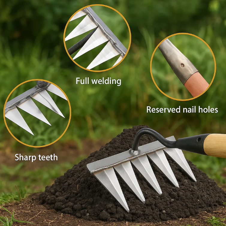 Five Teeth Weeding Tool
