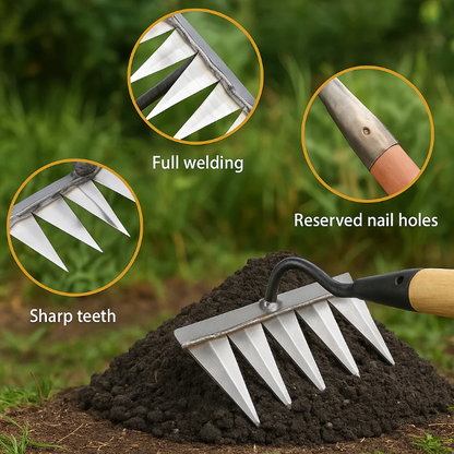 Five Teeth Weeding Tool