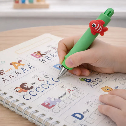 4-in-1 Reusable Kids Practice Book Set